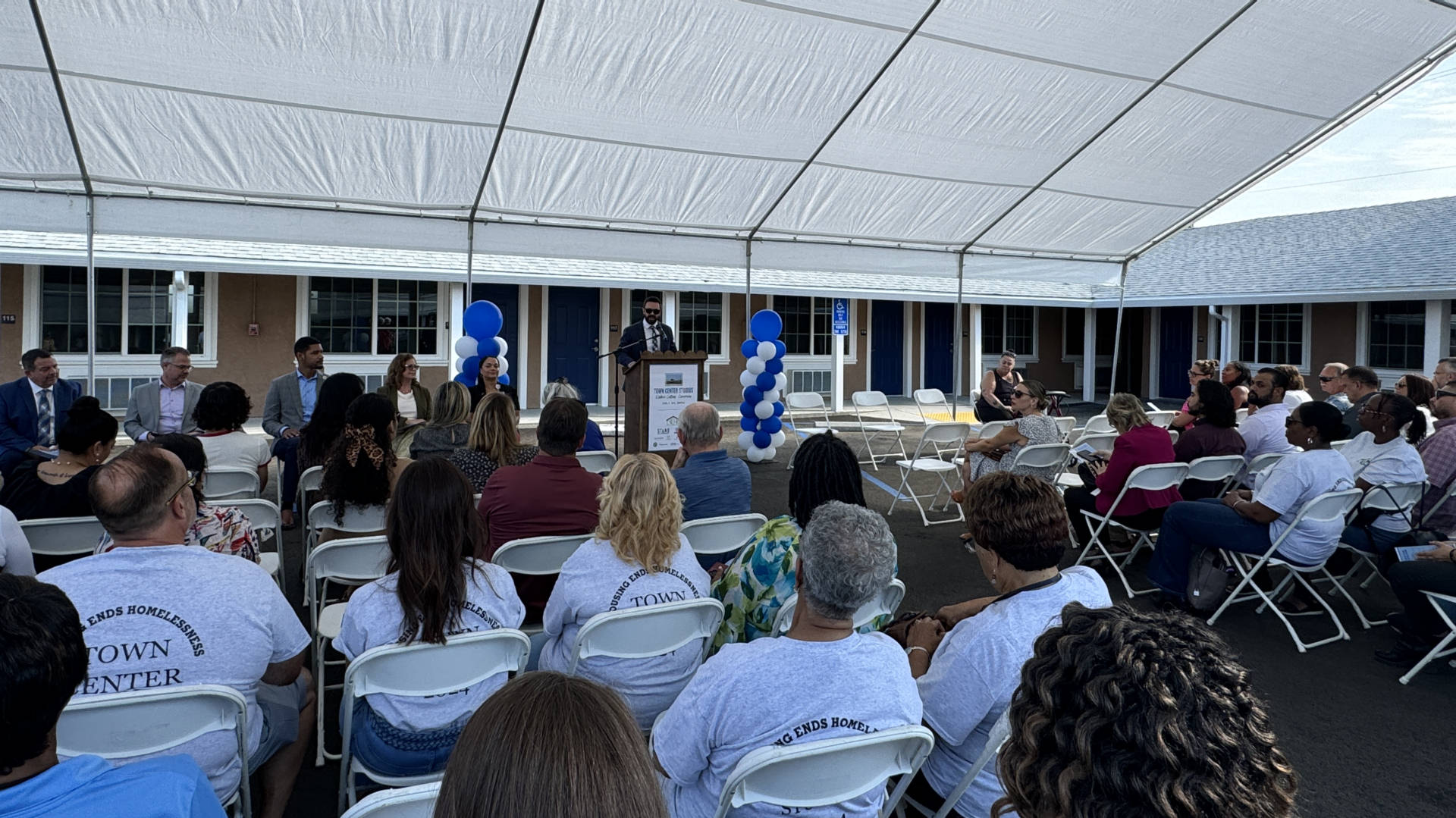 CVLIHC executive Director Jon Mendelson talking to a crowd